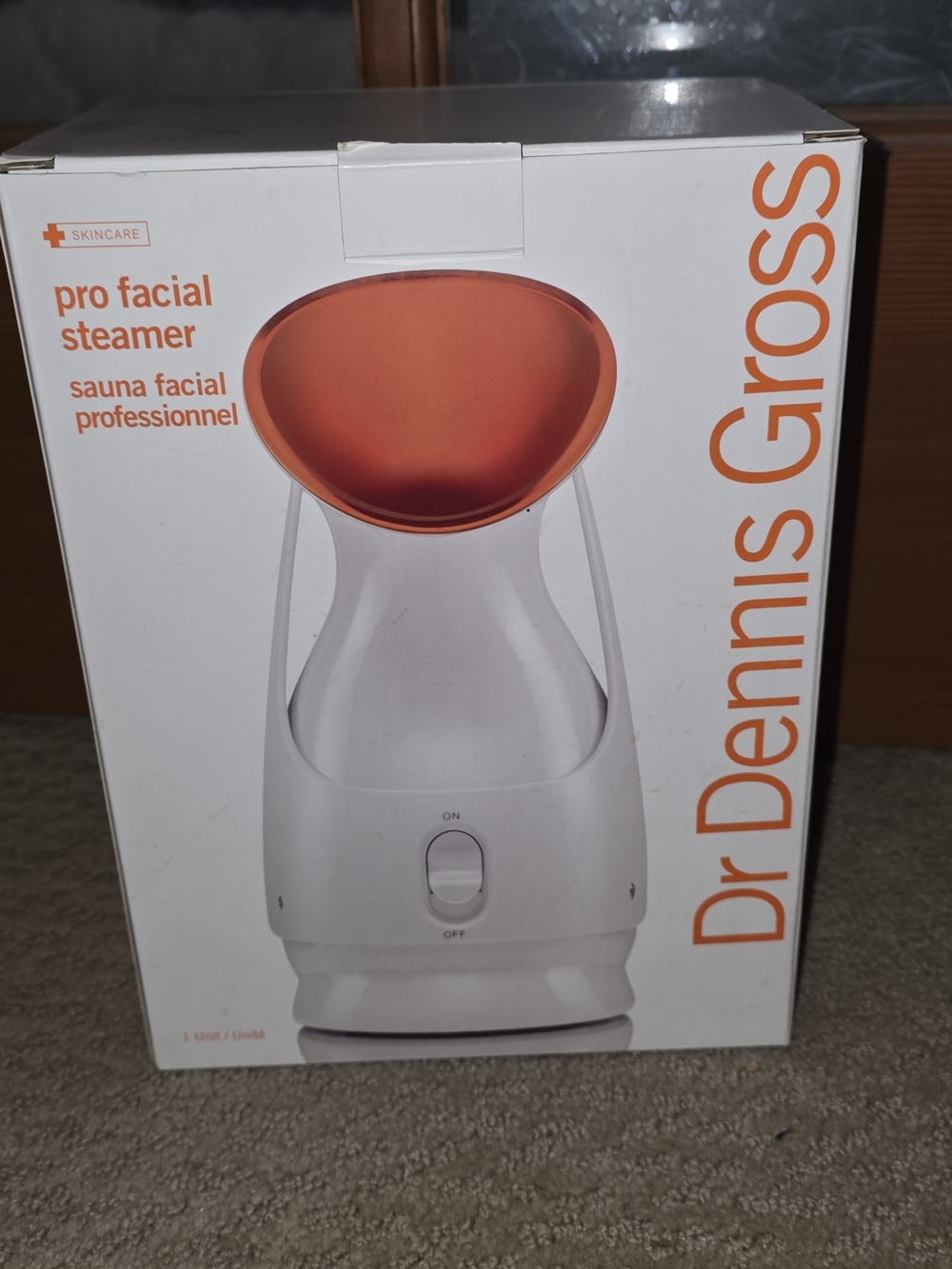 Dr Dennis Gross Pro Facial Steamer — White with Orange Hood